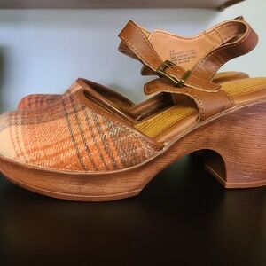 Plaid Clogs
